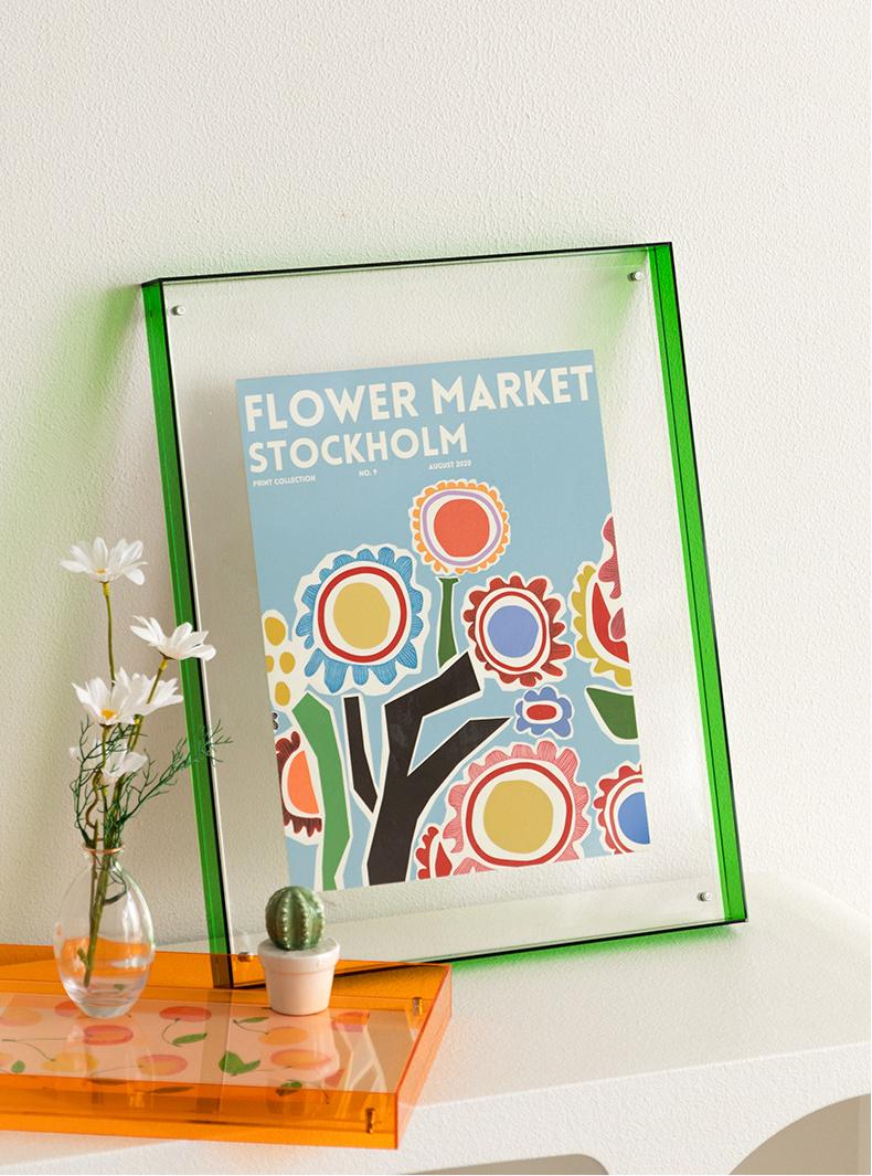 Colorful Acrylic Poster Stand
